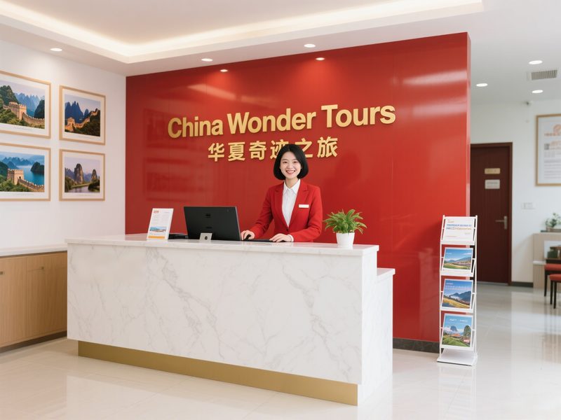 China Wonder Tours office front desk