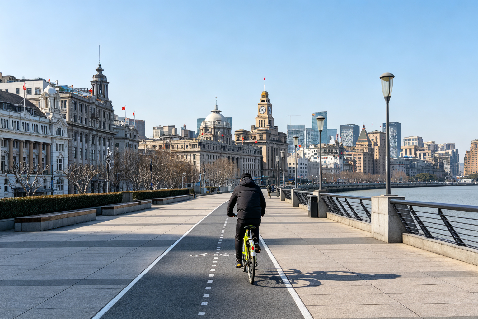 Cycling Along The Bund