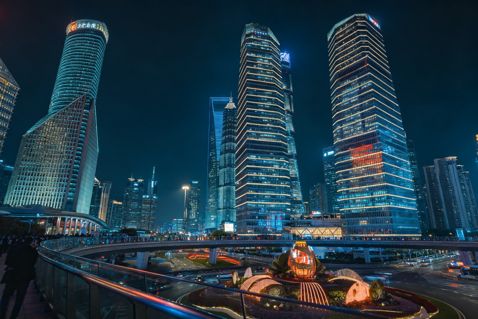 Lujiazui Futuristic Nightscape