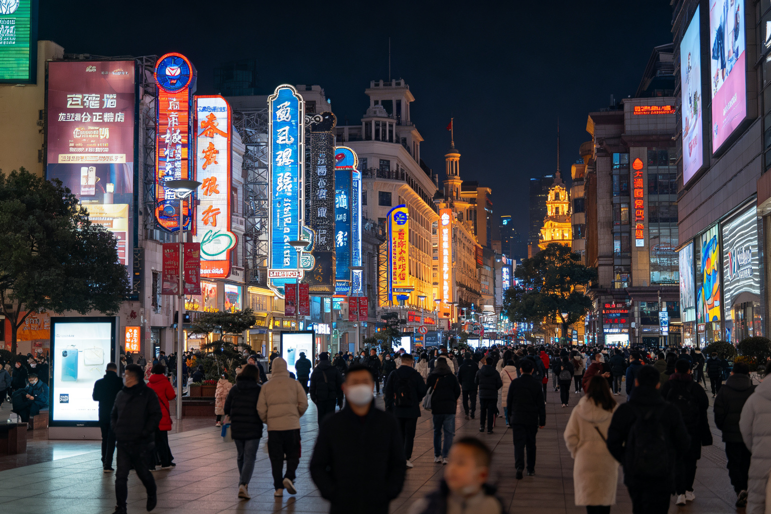Nanjing Road Night Scene